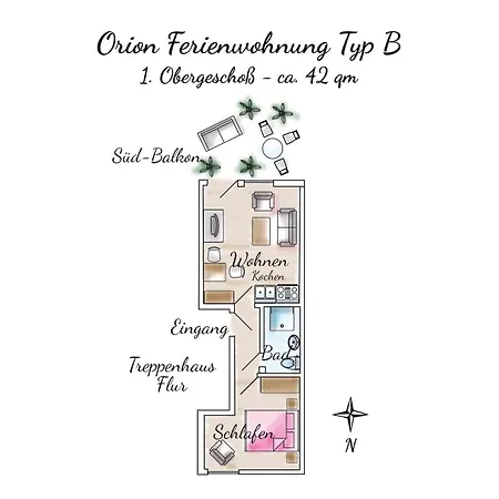 Gaestehaus Orion - 9 * Spiekeroog